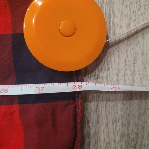 Aeropostale Grunge Button Down Collared Black and Red Gingham shirt S P - Picture 8 of 8